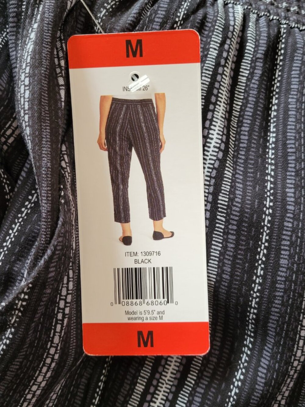 ✨ NWT Jessica Simpson Cadie Crop Palazzo Pants – Black Stripe (Size M) ✨ - Picture 7 of 15